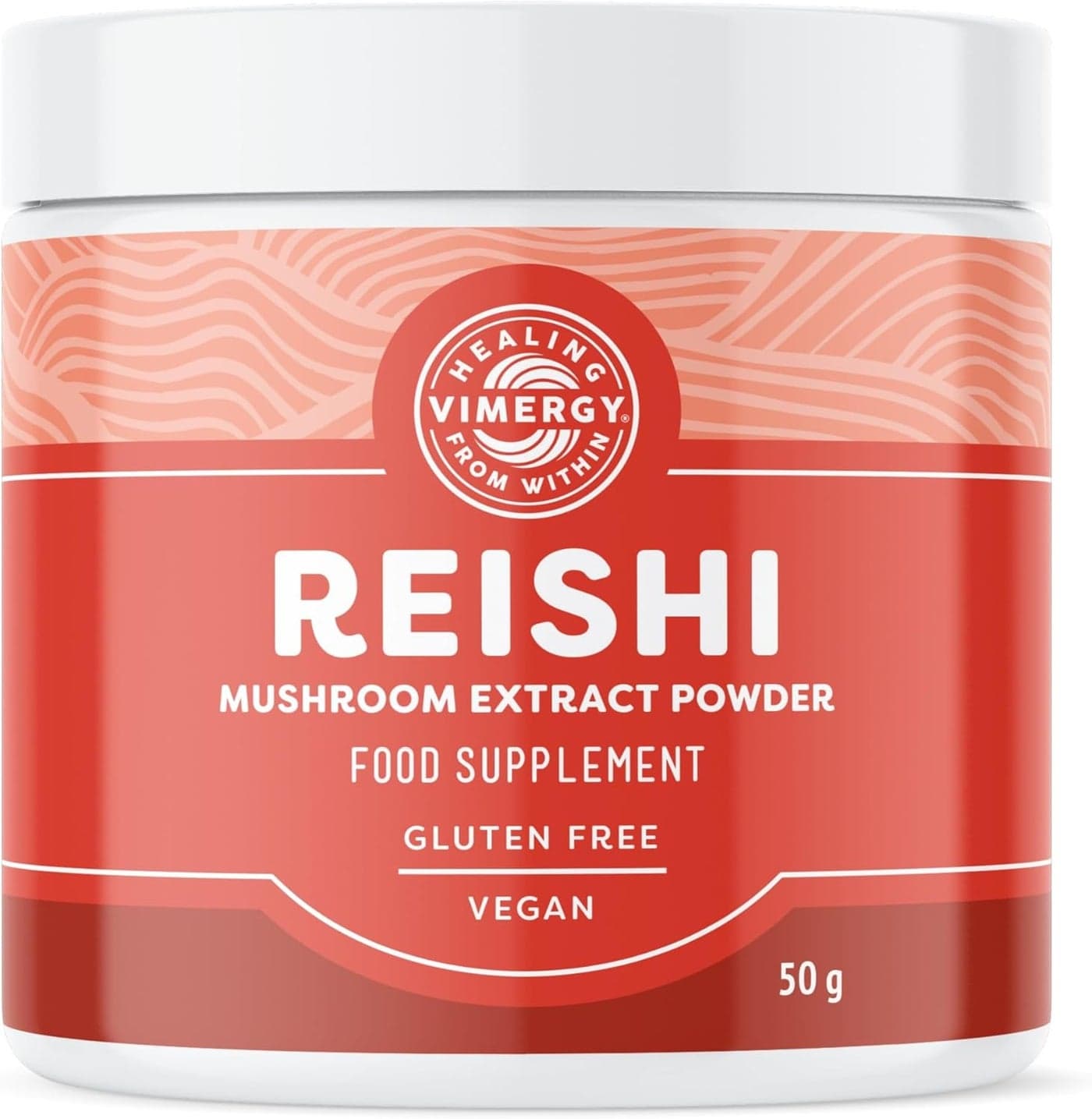 Vimergy Reishi Mushroom Powder 33 Servings Reishi Mushroom Extract Vegan Mushroom Supplement Formulated Without AntiCaking Agents fillers Flavors or Sugar NonGMO GlutenFree 50g