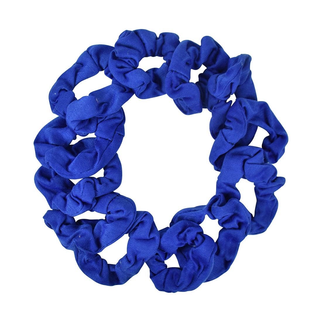 12 Pack Small Scrunchies Cotton Hair Scrunchy Royal Blue