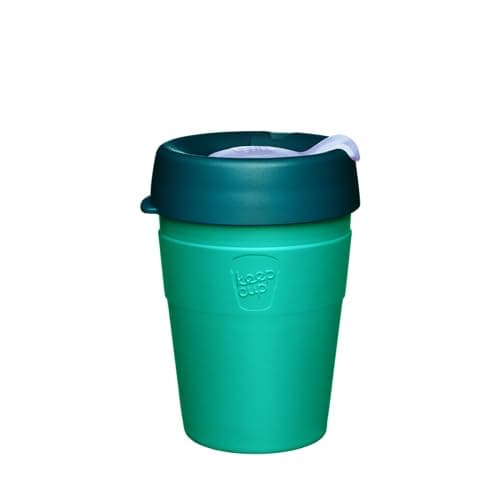 KeepCup Thermal - Vacuum Insulated Stainless Steel, Reusable Coffee Cup with Splashproof Sipper Lid, Medium 12oz/340ml - Eventide