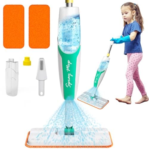 EP EXERCISE N PLAY Kids Spray Mop ToddlerSize Mini Mop with Really Water Spray Toddler Cleaning Toy Set for Kids Montessori Toys for Girls Boys 3 4 5