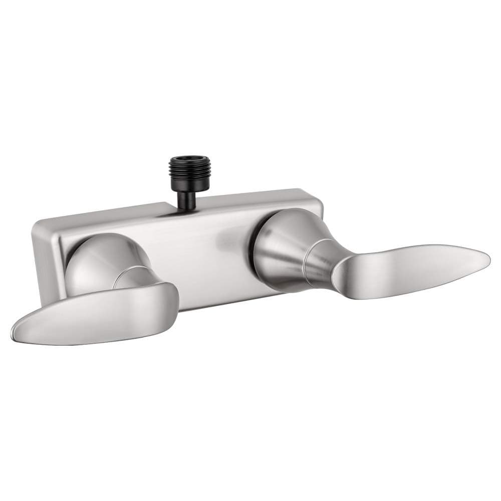 Dura Faucet DFSA100LHSN RV Shower Faucet Valve Diverter with Winged Levers Satin Nickel