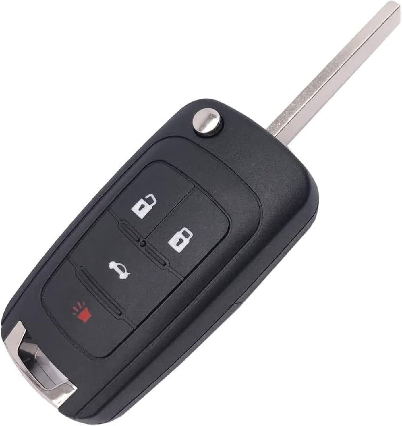 Horande Folding Flip Replacement Key Fob Cover Case fit for 2010 2012 2011 2014 Chevy Cruze Malibu Camaro Equinox Equinox Sonic Terrain Keyless Entry Key Fob Shell