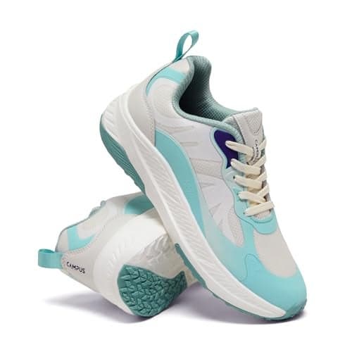 Campus Women's Fable S.GRN/Off.WHT Running Shoes - 6UK/India 22L-981, Green