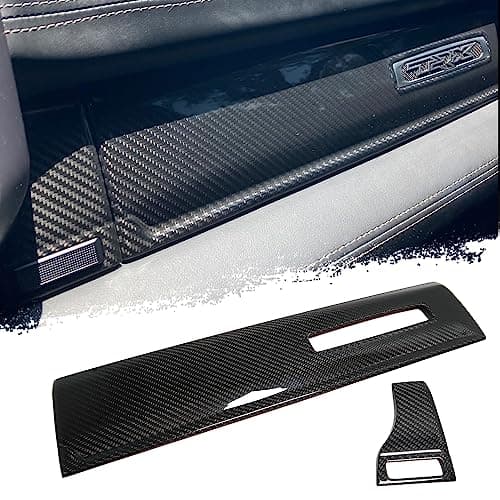 Yipmotiv Car Dashboard Passenger Panel Trim for Dodge RAM TRX Rebel Laramie Pickup Truck Big Horn Sport 1500 2019 2020 2021 2022 2023,Geniune Carbon Fiber Co-Pilot Overlay,Car Glove Storage Box Cover