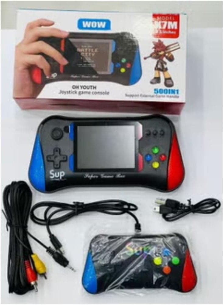X7M 500 Games In 1 Dual 2 Players Rechargeable Classic Handheld Arcade Gameboy Toys Childhood Gaming