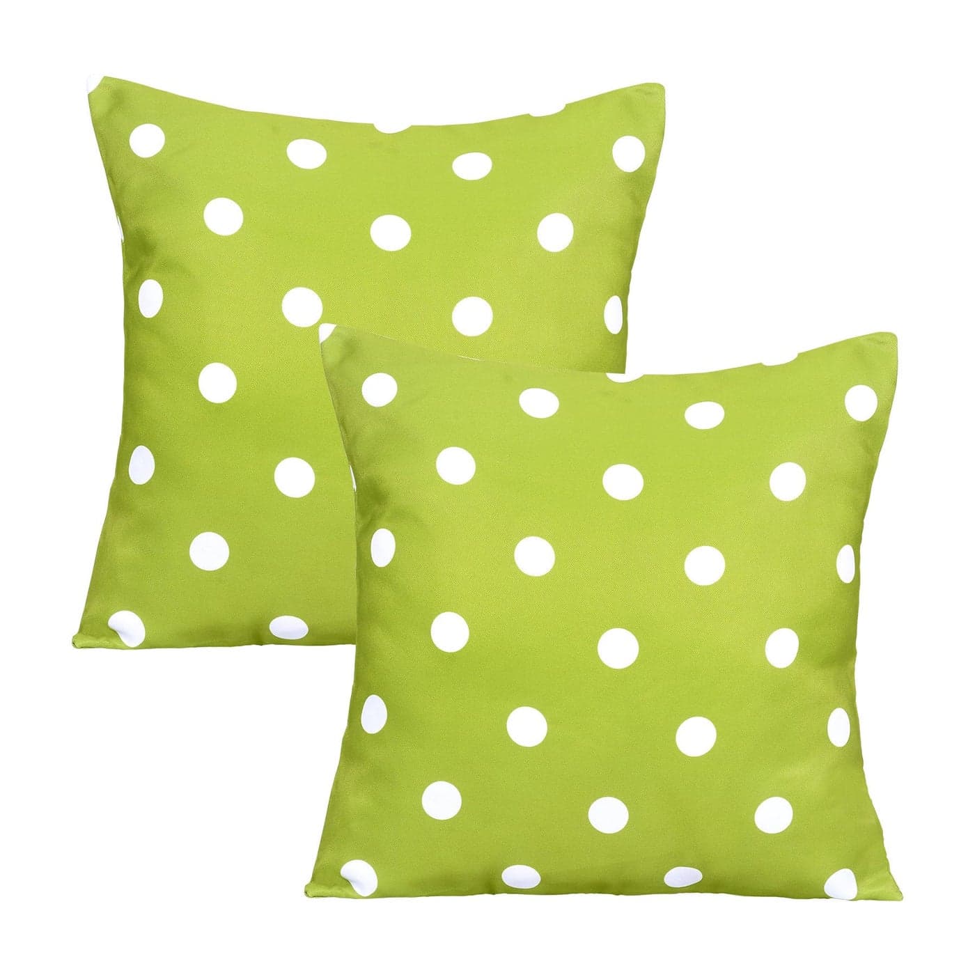 Poise3EHome Outdoor Throw Pillow Covers Set of 2 Waterproof Decorative Pillow Covers for Living Room Couch Patio Spring 18X18 Inches Green Polka Dot