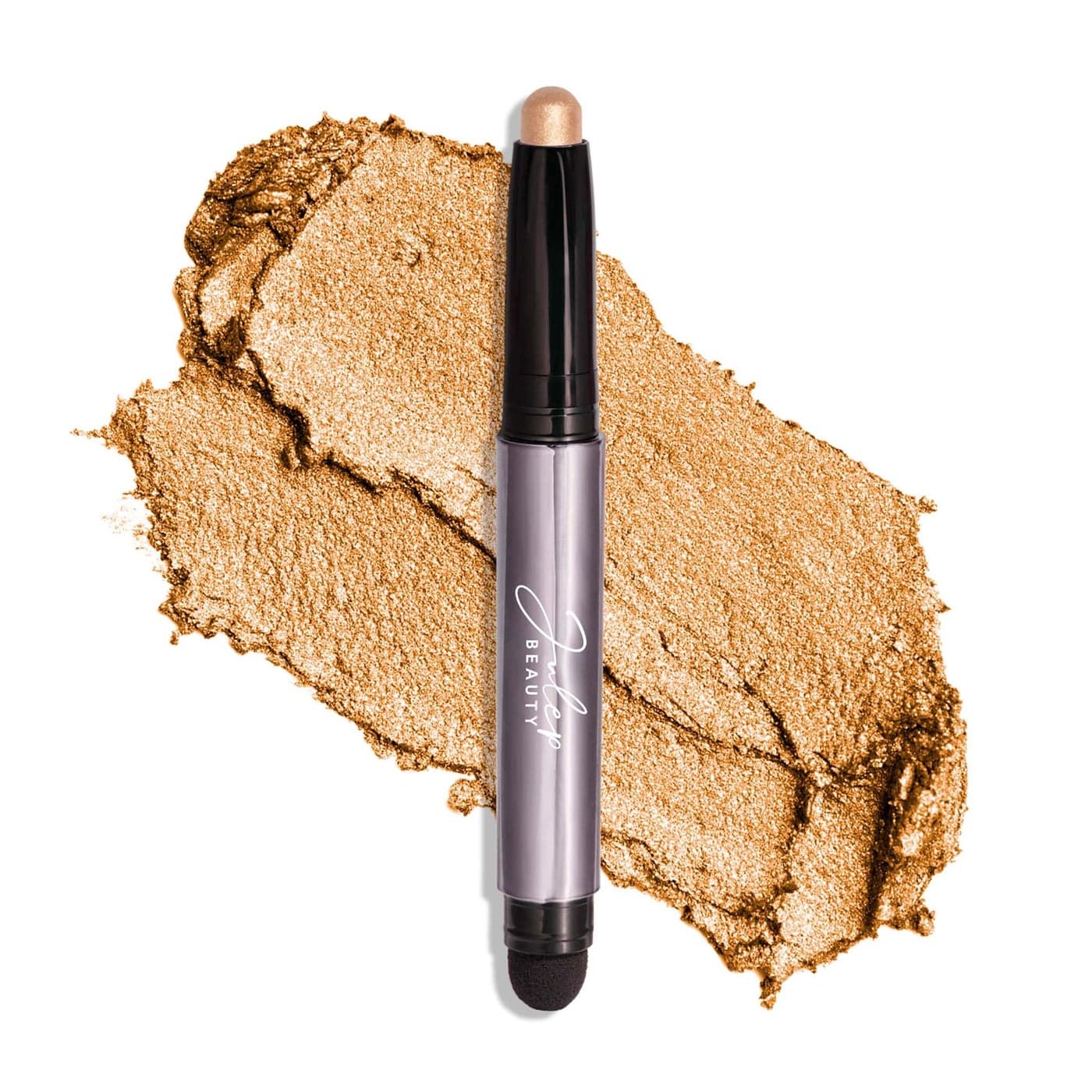 Julep Eyeshadow 101 CreamtoPowder Waterproof Shadow Stick Warm Gold Shimmer LongLasting CreaseProof Golden Shimmer Cream Eyeshadow with Builtin Smudger