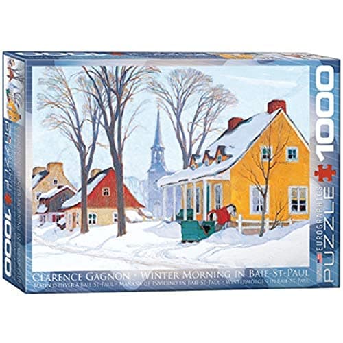 EuroGraphics Hiver Baie-Saint-Paul by Clarence Gagnon 1000-Piece Puzzle
