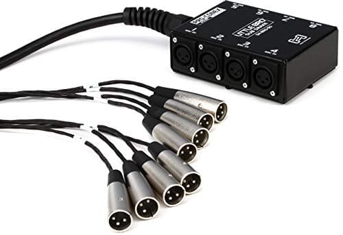 Hosa SH-8X0-50 Pro-Conex Little Bro' Sub Snake, Hosa 8 x XLR Sends and No Returns, 50 Feet