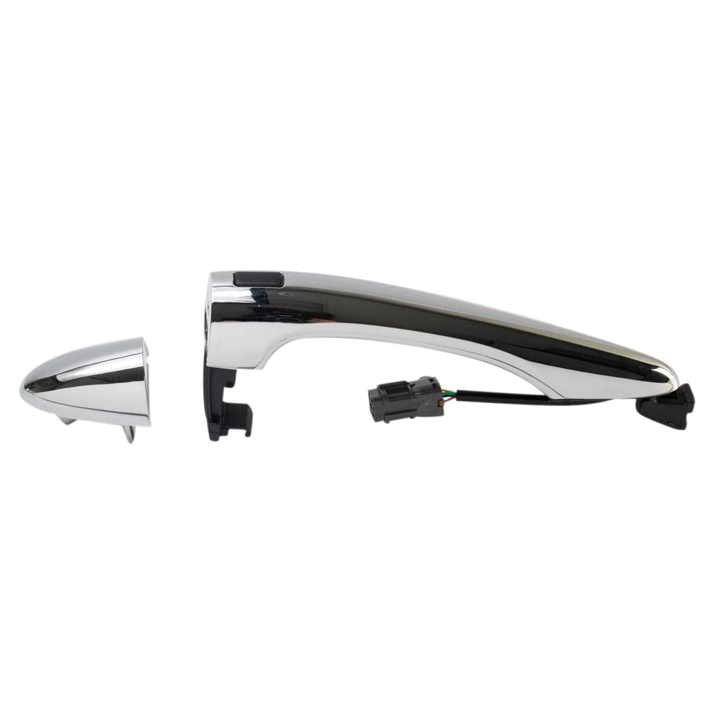 TRQ Front Right Exterior Door Handle Chrome Passenger Side Compatible with 20112016 Kia Sportage