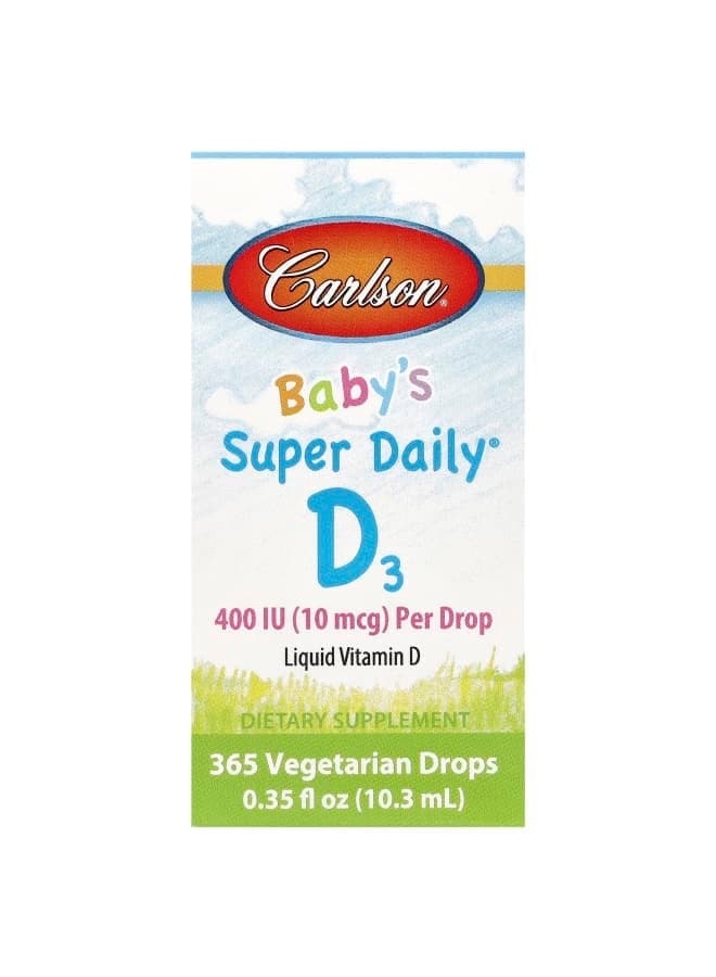 Baby's Super Daily® D3, 10 mcg (400 IU), 0.35 fl oz (10.3 ml)
