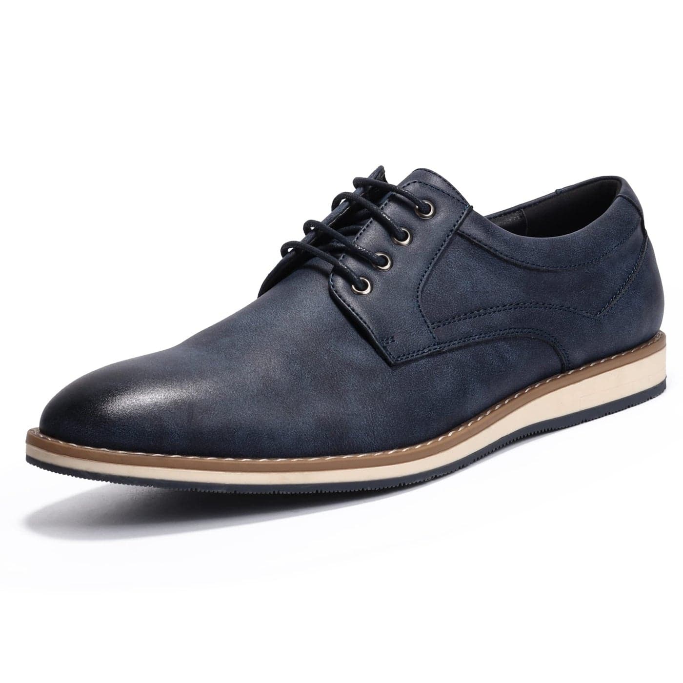 Mofri Mens Casual Dress Shoes Size 10 Formal Oxford Navy Blue Casual Dress Shoes for Men Business