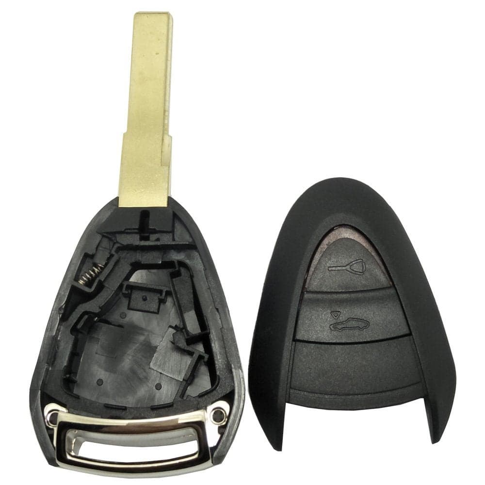 2 Buttons Replacement Key Fob Case Shell fit for Porsche 911 Cayman Boxster Carrera GT Keyless Remote Key Fob Cover