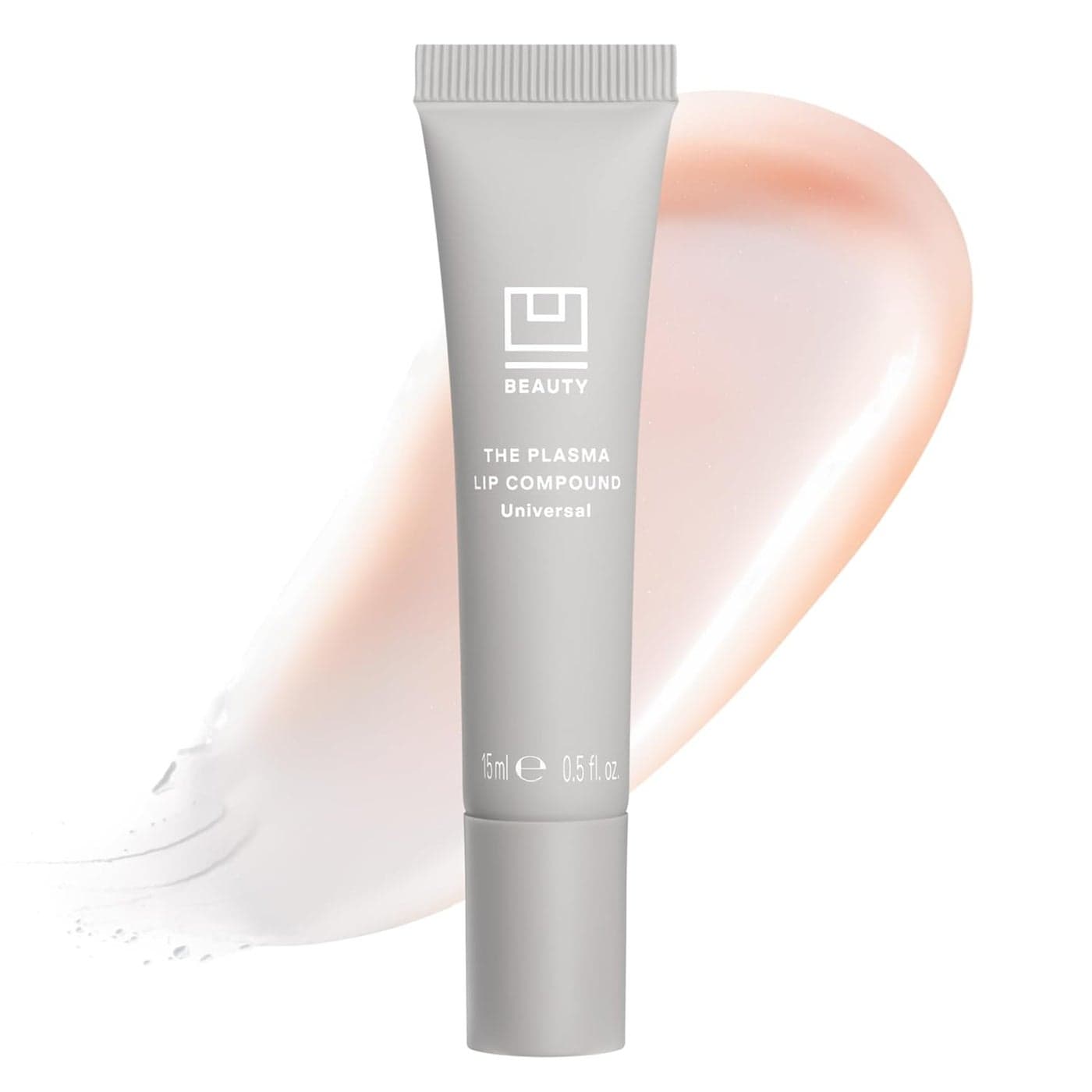 U Beauty The PLASMA Lip Compound AntiWrinkle AntiAging Treatment Clear Plumping Lip Gloss with Hyaluronic Acid for Deep Hydration Salicylic Acid Vitamin E Peptides Contour Lips 15 mL
