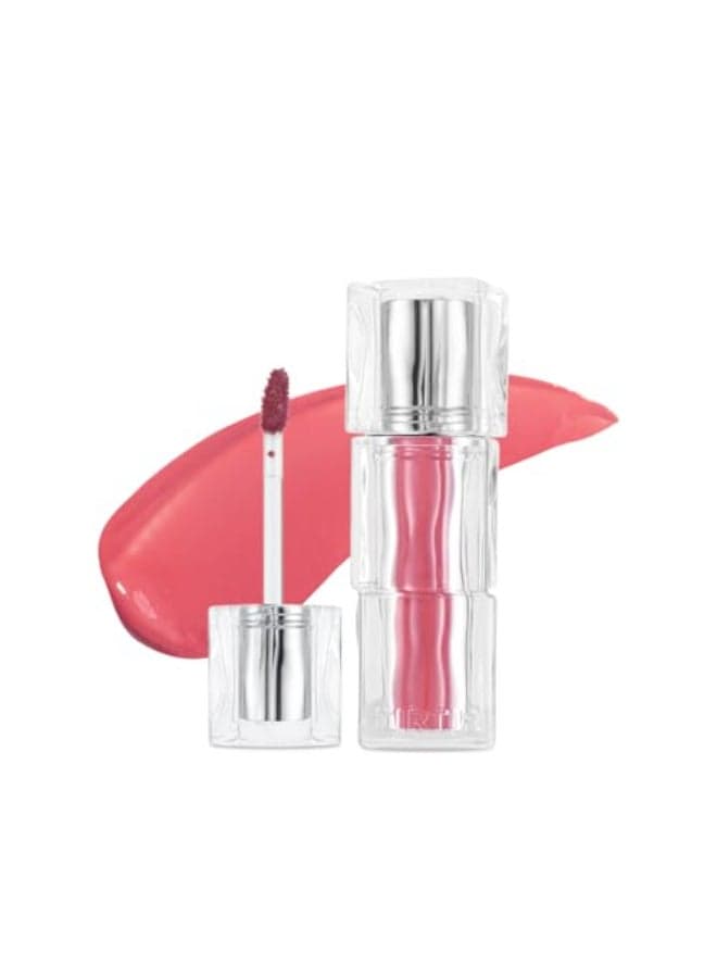 TIRTIR Mini Size Waterism Tinted Lip Gloss 12 Rich Rush 006 Fl Oz Kiss Ready Lipgloss 12H Long Lasting Non Sticky Natural Tinted Glow Korean Multiuse Cheek and Lip Tint for Women gift
