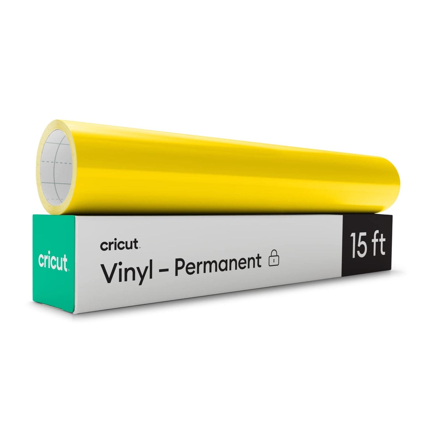 Cricut Premium Permanent Vinyl Roll 12 in x 15 ft Stone Yellow WeatherResistant DishwasherSafe FadeProof Compatible with Cricut Cutting Machines