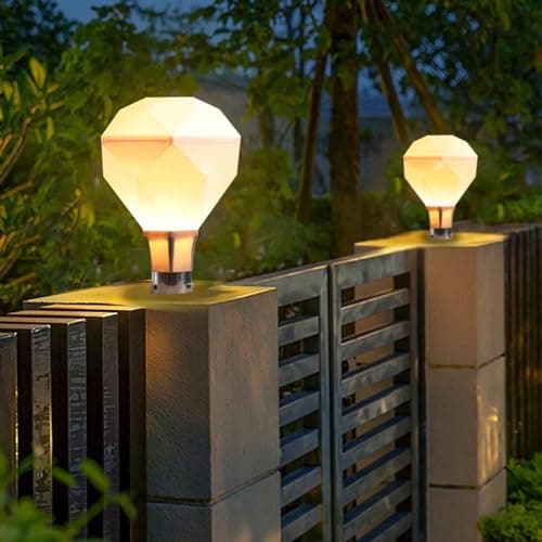 kinis polyvinyl chloride Milky Jarkan Classic Lamp/Gate Light/Outdoor Lamp/Outdoor Light/Pillar Light at Entrance Outdoor Home, Office, Restaurant etc. (Pack of 2, Without Bulb)