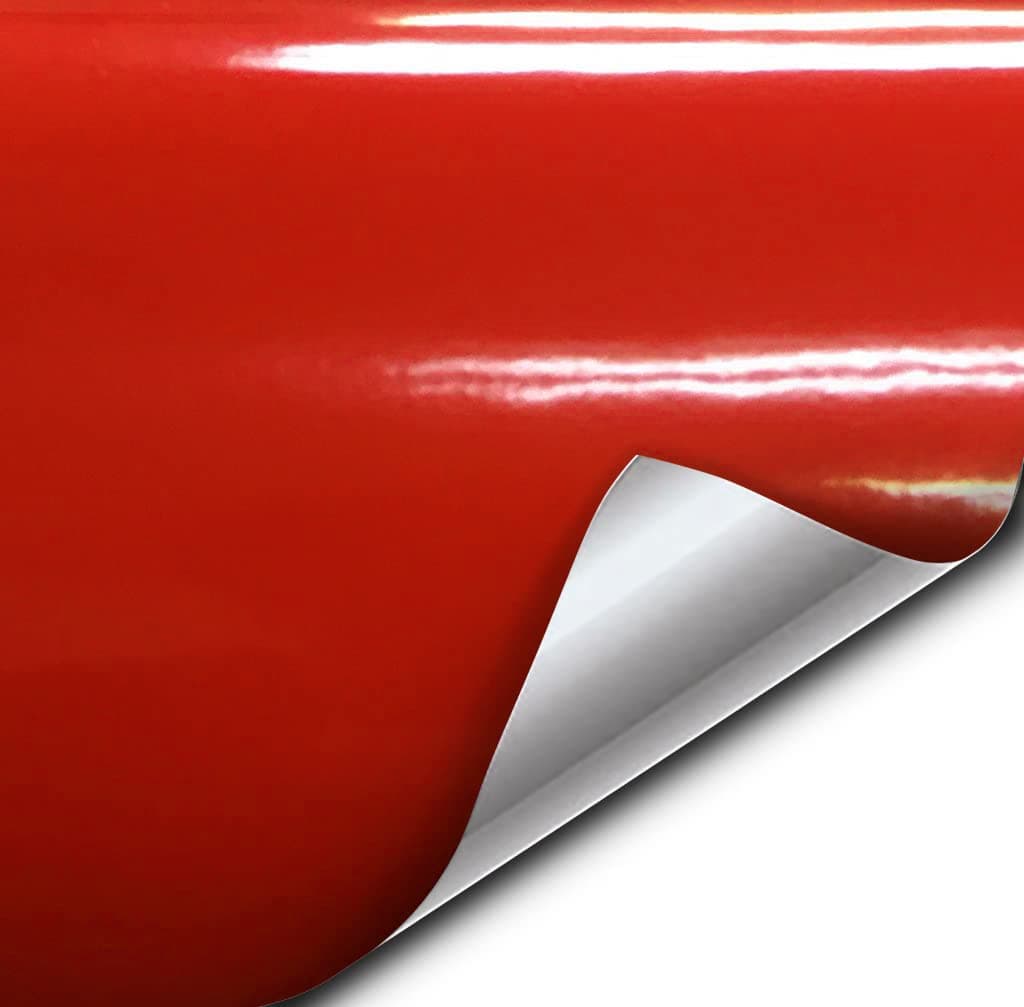 VViViD Red High Gloss Realistic PaintLike Microfinish Vinyl Wrap Roll with VViViD XPO Air Release Technology 12in x 60in