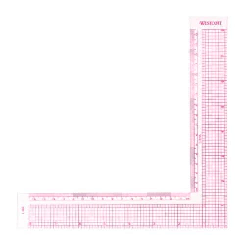 Westcott 8-Inch/17cm L-Square Inch/Metric (L-808) (L-808)
