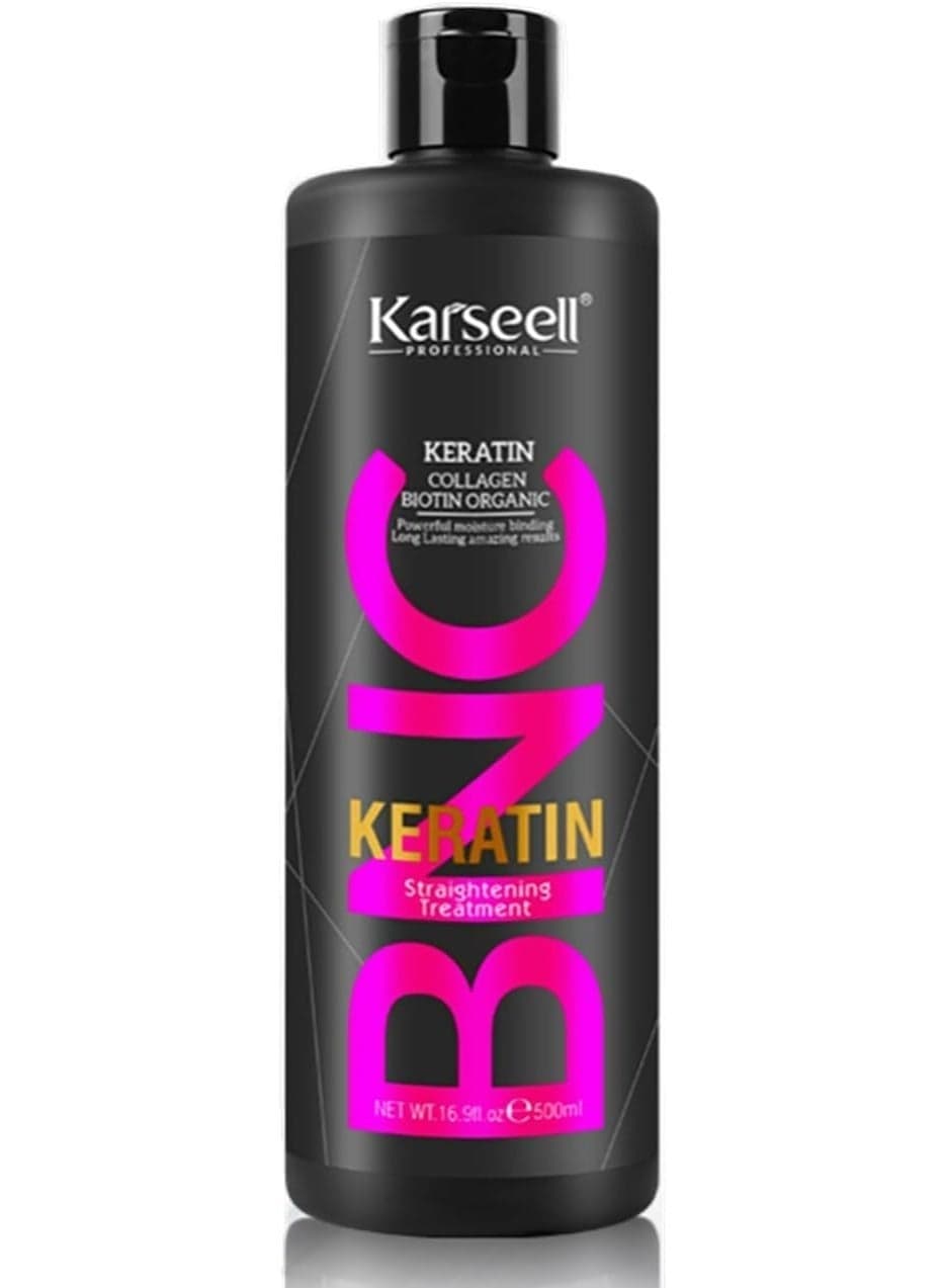 Professional Karseell BNC Keratin Hair Straightening Treatment – 500ml | Long-Lasting Smooth, Frizz-Free & Shiny Hair