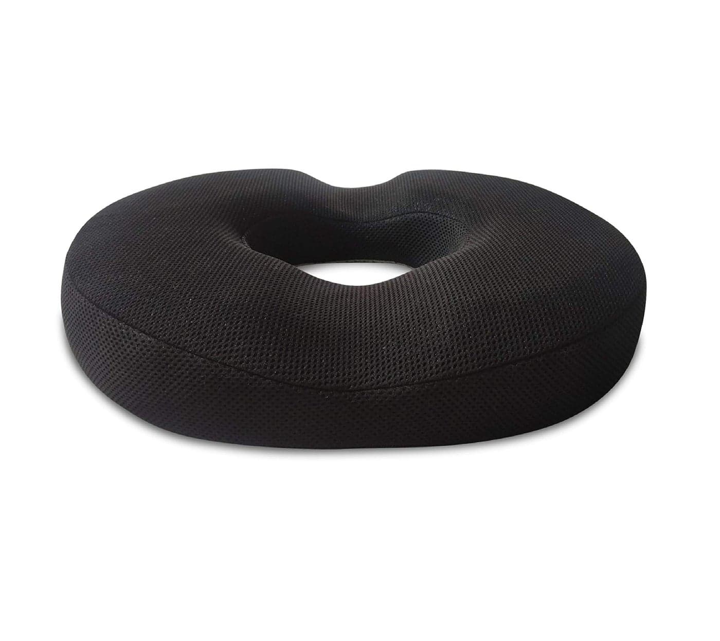The White Willow Donut Pillow for Tailbone Pain-Coccyx Seat Cushion for Chair-Hemorrhoid & Piles Pillow-Car Seat Donut Cushion-Soft Memory Foam Orthopedic Coccyx Ring Pillow-Below 60KG-Classic Black