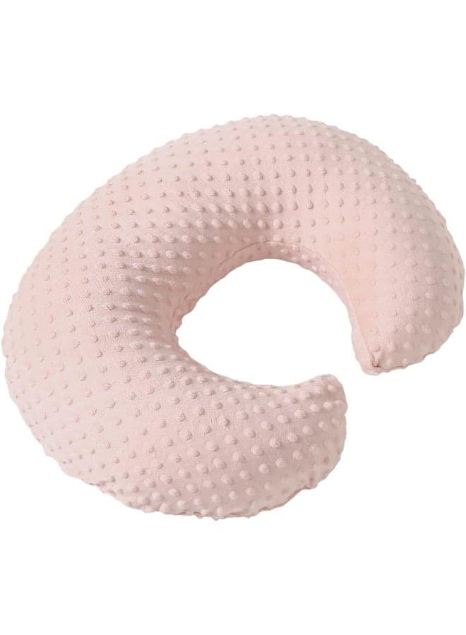 Pillowcase for Nursing Pillow and Positioner for Breastfeeding and Bottle Feeding, Propping Baby, Tummy Time, Baby Sitting Support, Awake-Time Support, Pillow Cover Only (Light Pink)
