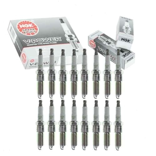 16 pc NGK V-Power Spark Plugs compatible with Dodge Ram 2500 5.7L V8 2003-2008
