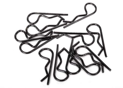 Traxxas 1834A Black Body Clips Pack of 12 Standard Size Vehicle