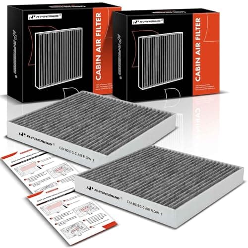 A-Premium 2-PC Cabin Air Filter with Activated Carbon Compatible with Infiniti M37 2011-2013, M56 2011-2013, M35h 2012-2013, Q70 2014-2019, Q70L 2015-2019, Replace# 272771ME0A