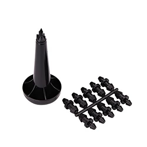 Raindrip R630CT 1/4-Inch Hole Punch Tool with Goof Plugs, for Drip Irrigation Supply Tubing and Drip Systems, Black