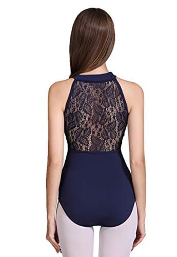 ModLatBal Women's Halter Neck Spandex Ballet Dance Leotard