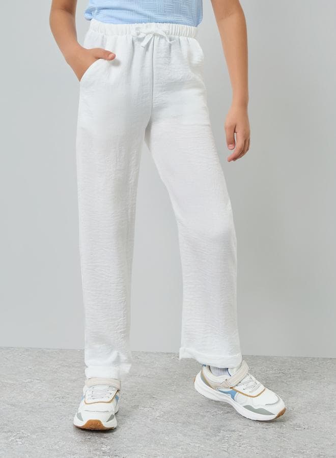 Kids Off-White Relaxed Fit Drawstring Pants