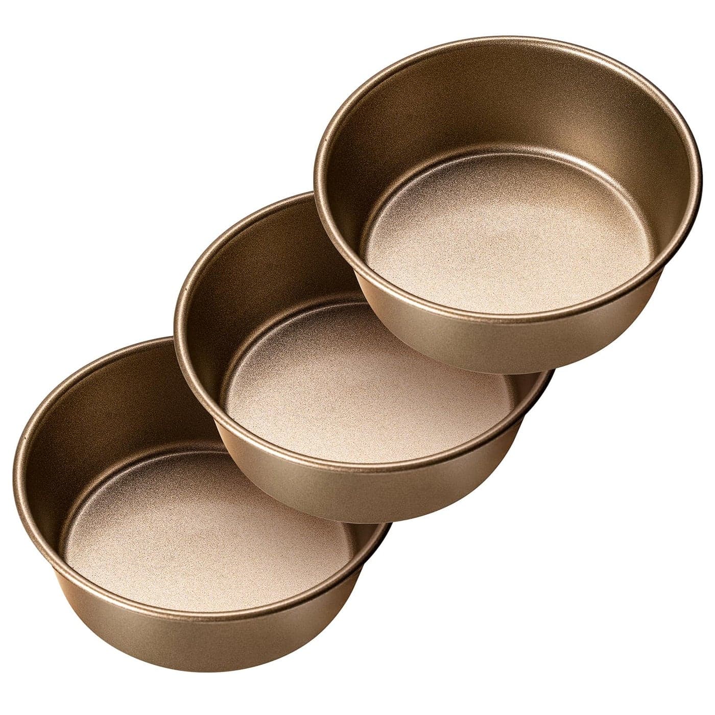 Yomvzake Air Fryer Mini Pie Pan Tart Tins Jumbo Muffin Cupcake Pan 4 Inch Air Fryer Hamburger Bun Mold 3PCS NonStick Air Fryer Egg Baking Pan Individual Pazookie Mini Cake Pans for Baking