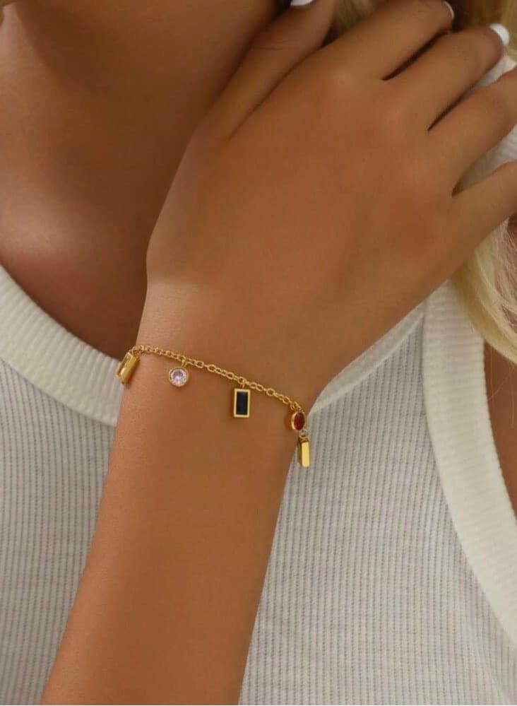 18k Gold Plated Stainless Steel Bracelet For Women