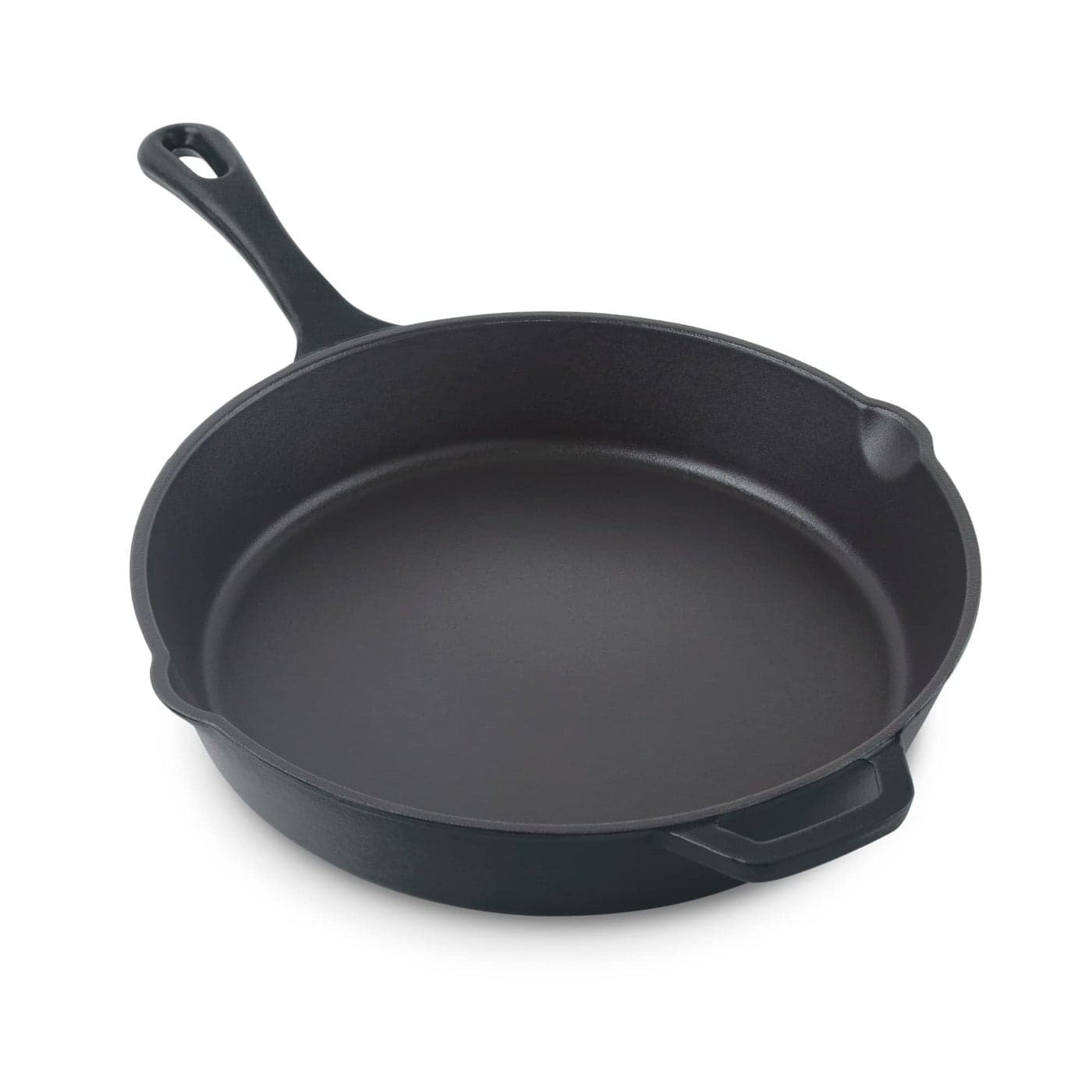 DASH Zakarian 11 Nonstick Cast Iron Skillet with Pour Spouts for Searing Baking Grilling Roasting and More Black
