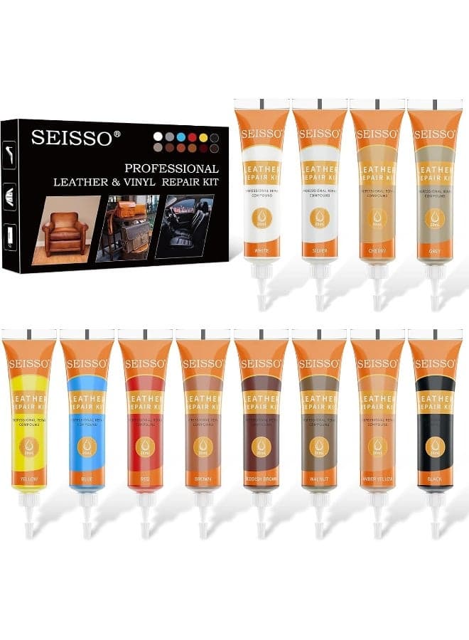 12 Colors Leather Vinyl Repair Kit