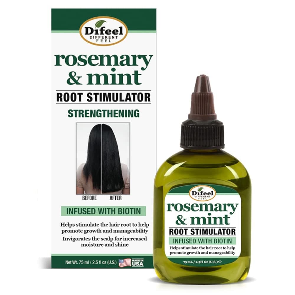 Difeel Rosemary and Mint Oil Root Stimulator with Biotin 25 oz Hair Growth Scalp Treatment