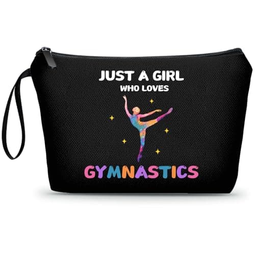 ARIOSEY Gymnastics Stuff Accessories for Girls,Teenage Girl Birthday Gifts,Gymnastics Cosmetic Makeup Bag