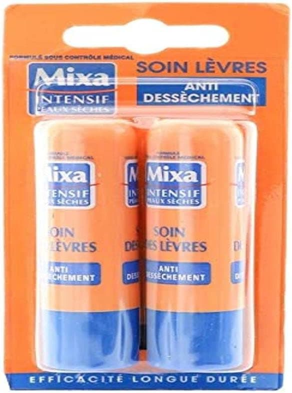 MIXA Baume lvres Antidessechement Lot de 2x 47ml