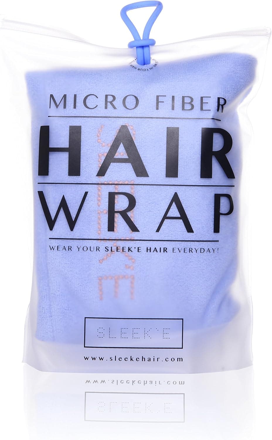 Sleeke Microfiber Hair Wrap Ultra Absorbent and Soft AntiFrizz Turban Twist Towel Reduces Drying Time by 50 Quick Dry Spa Quality Hair Wrap for Drying Thick Curly and Long Hair Baby Blue