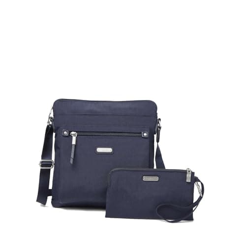 Baggallini Go Bagg with RFID Wristlet Lightweight 1075x10 Travel Purse Crossbody Bag for Women