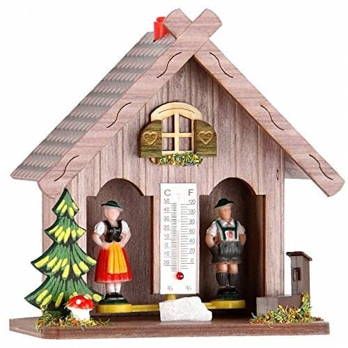 Trenkle German Black Forest Weather House Violet TU 894 lila