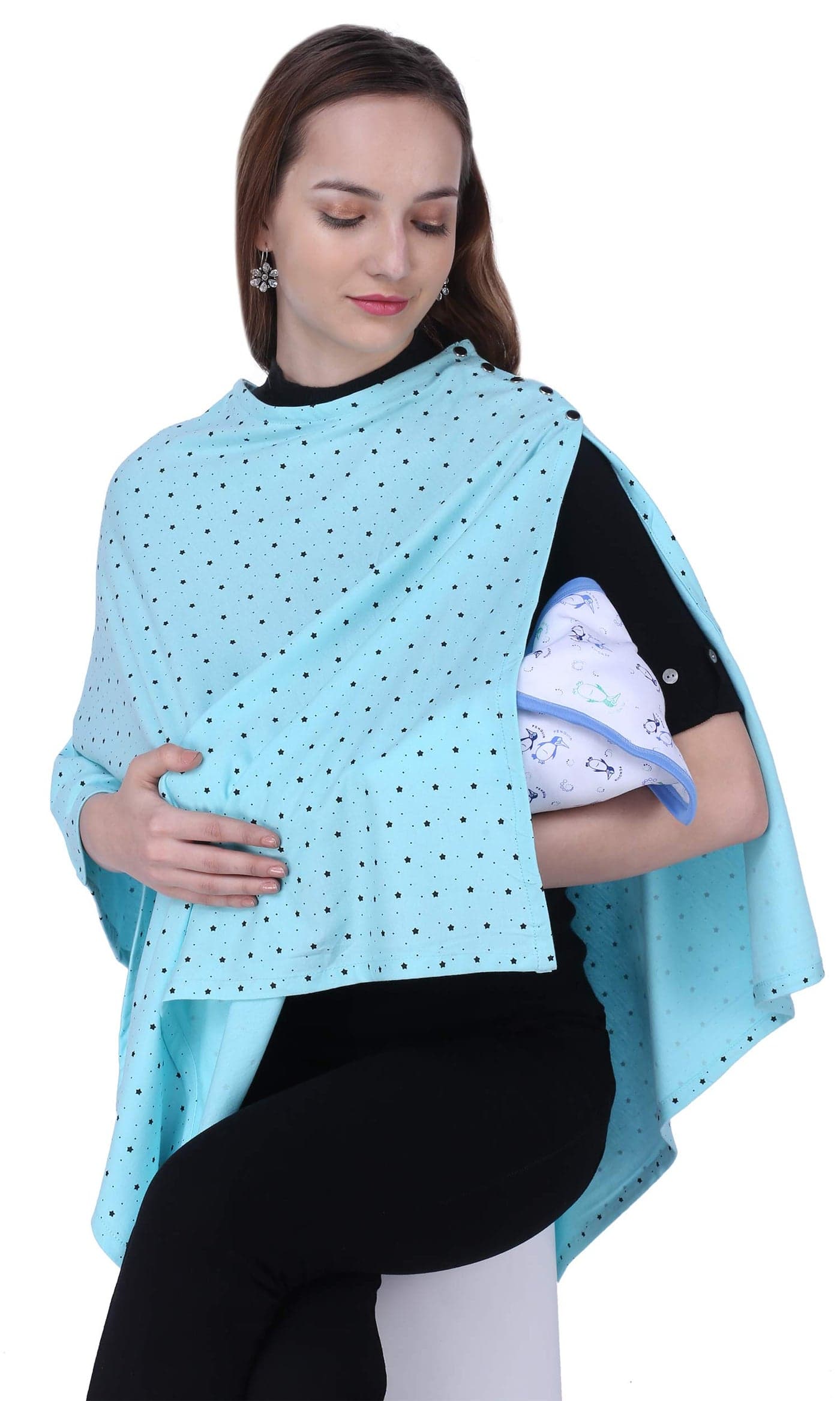 Warhammer Multi Use Breastfeeding Cover for Mother and Nursing Cover for Breastfeeding Mother (Stars)