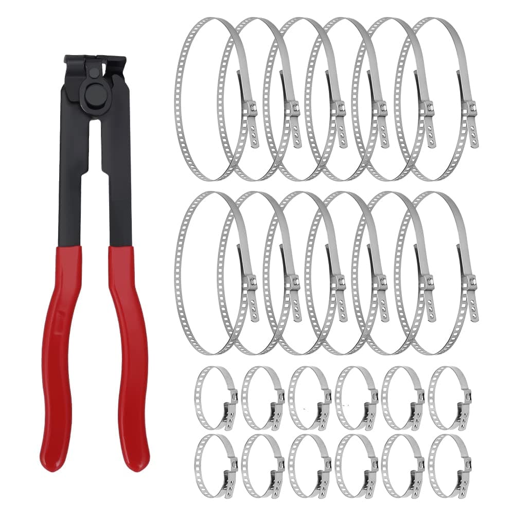 Alpha Rider For AutoATV CV Joint Axle Boot Clamp Pliers Tool with 24 Crimp BandsEar Type Extension For Most CarsUniversal Car Band Tool Kit