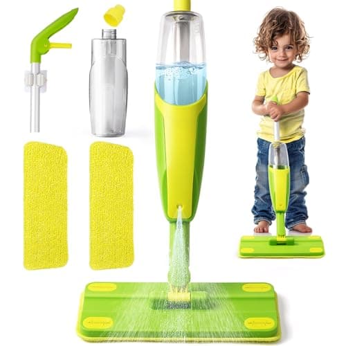 Toddler Spray MopMontessori Toys Mini Size Cleaning Mini Mop that Really Spray Kid Pretend Play Toys Gift for Toddlers Girls Boys