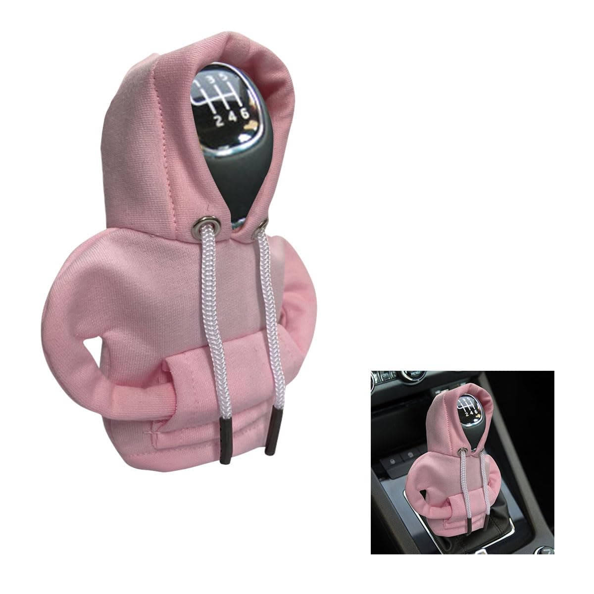JOYCOURT Car Gear Shift Hoodie Fashionable Gear Shift Knob Cover Mini Hoodie for Auto Shifter Auto Interior Cute Gadgets Universal Car Decoration Accessories