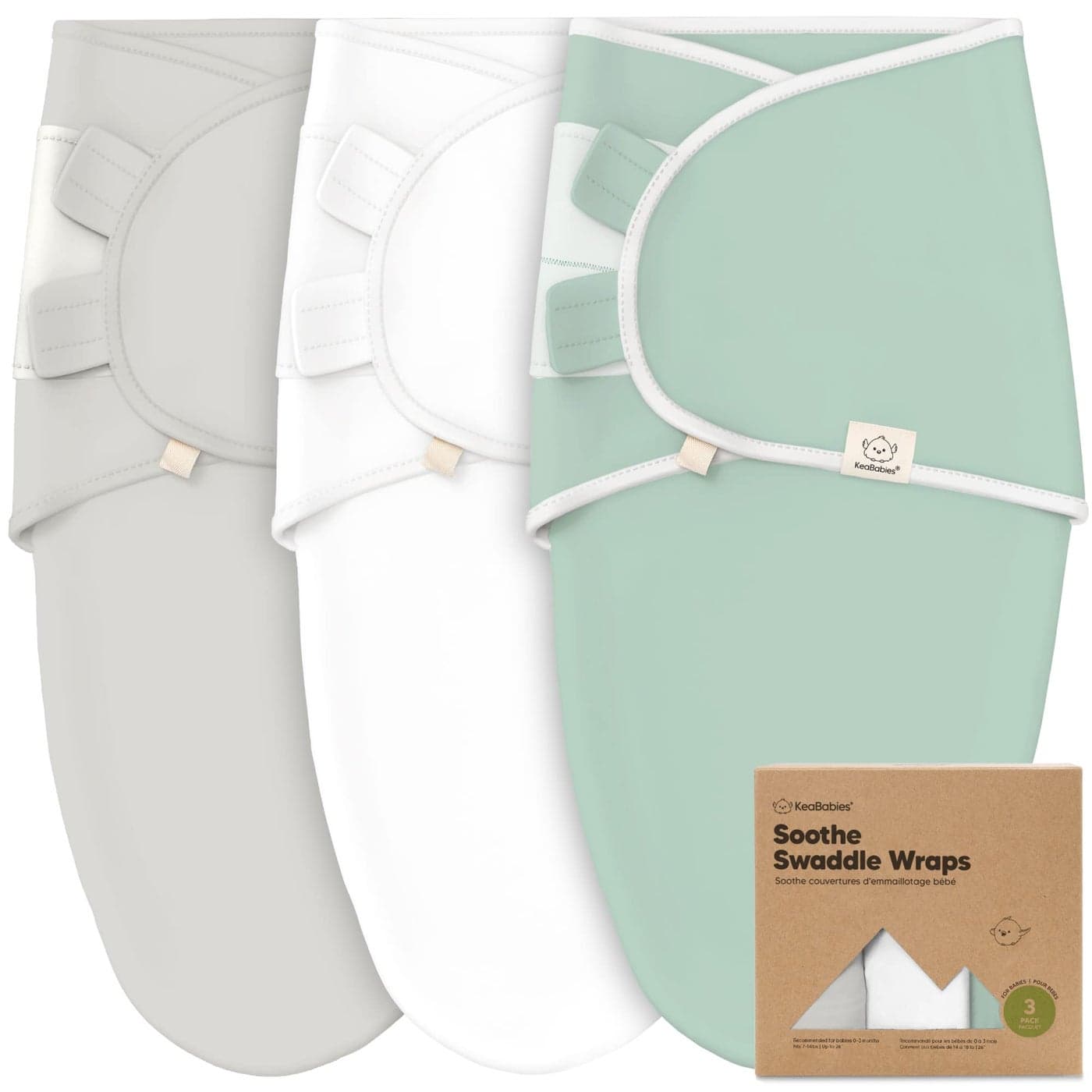 3Pack Organic Baby Swaddle Sleep Sacks Swaddles for Newborns Infant 03 Months Baby Girls Boys Soft Snug Newborn Sleep Sack Nursery Swaddling Blankets Sage