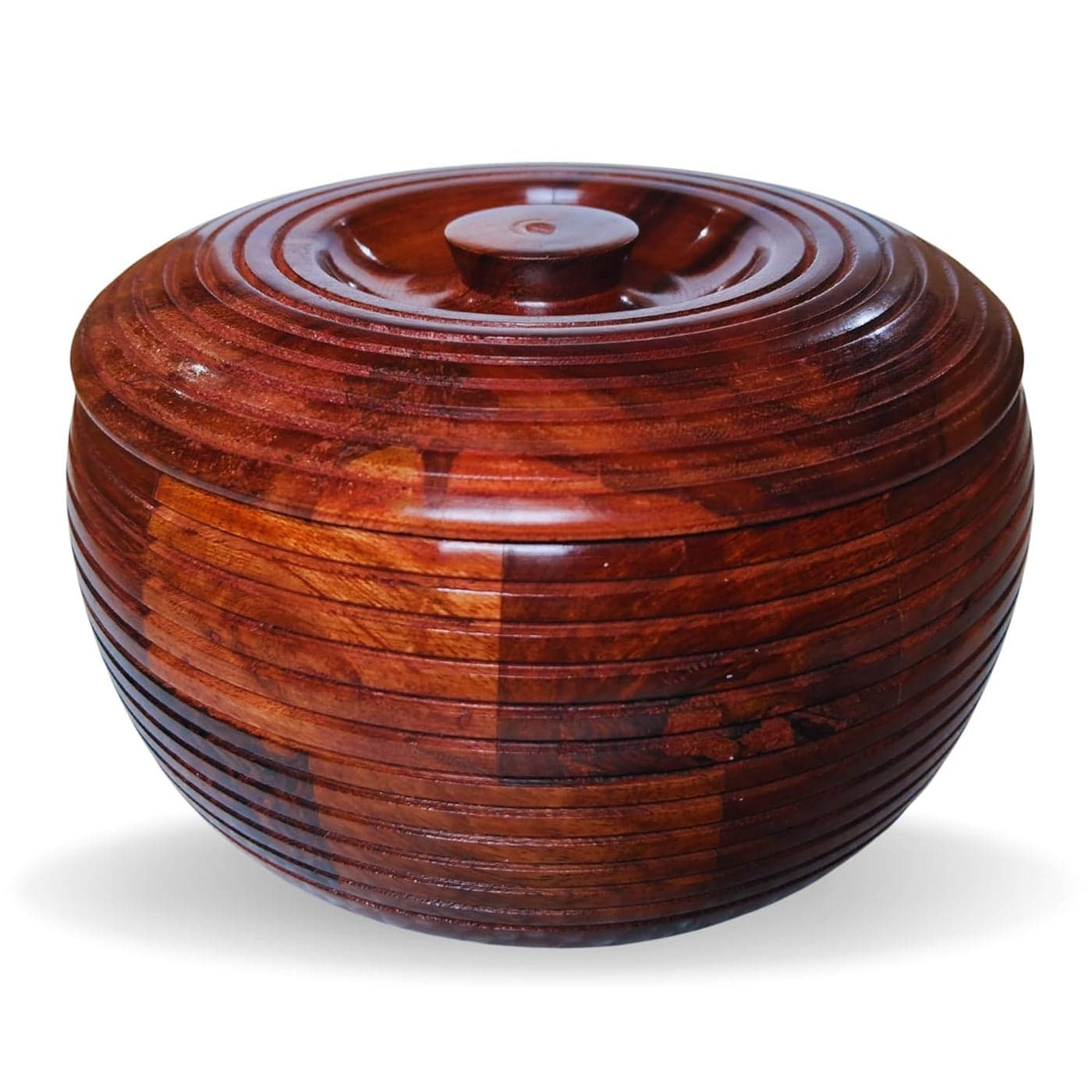 Gogenkart Wooden Casserole Chapati Box for Kitchen Hotpot Roti Box Casserole for Kitchen Serving Casserole Set Hotpot for Chapati 009