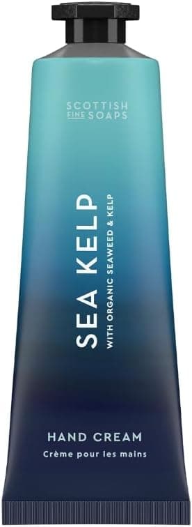 Scottish Fine Soaps Sea Kelp Hand Cream 30ml Compact Shea Butter Hand Cream with Sea Kelp and Seaweed Extracts
