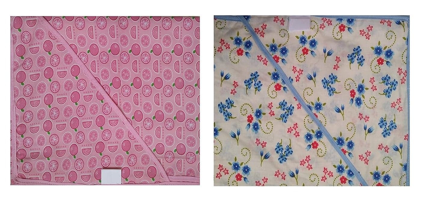Manan Shopee 100 Cotton Hosiery SheetsSwaddleWrapsWrapping SheetTop Sheet for New Born BabyInfants70cmX72cm Random Colour Pack of 2